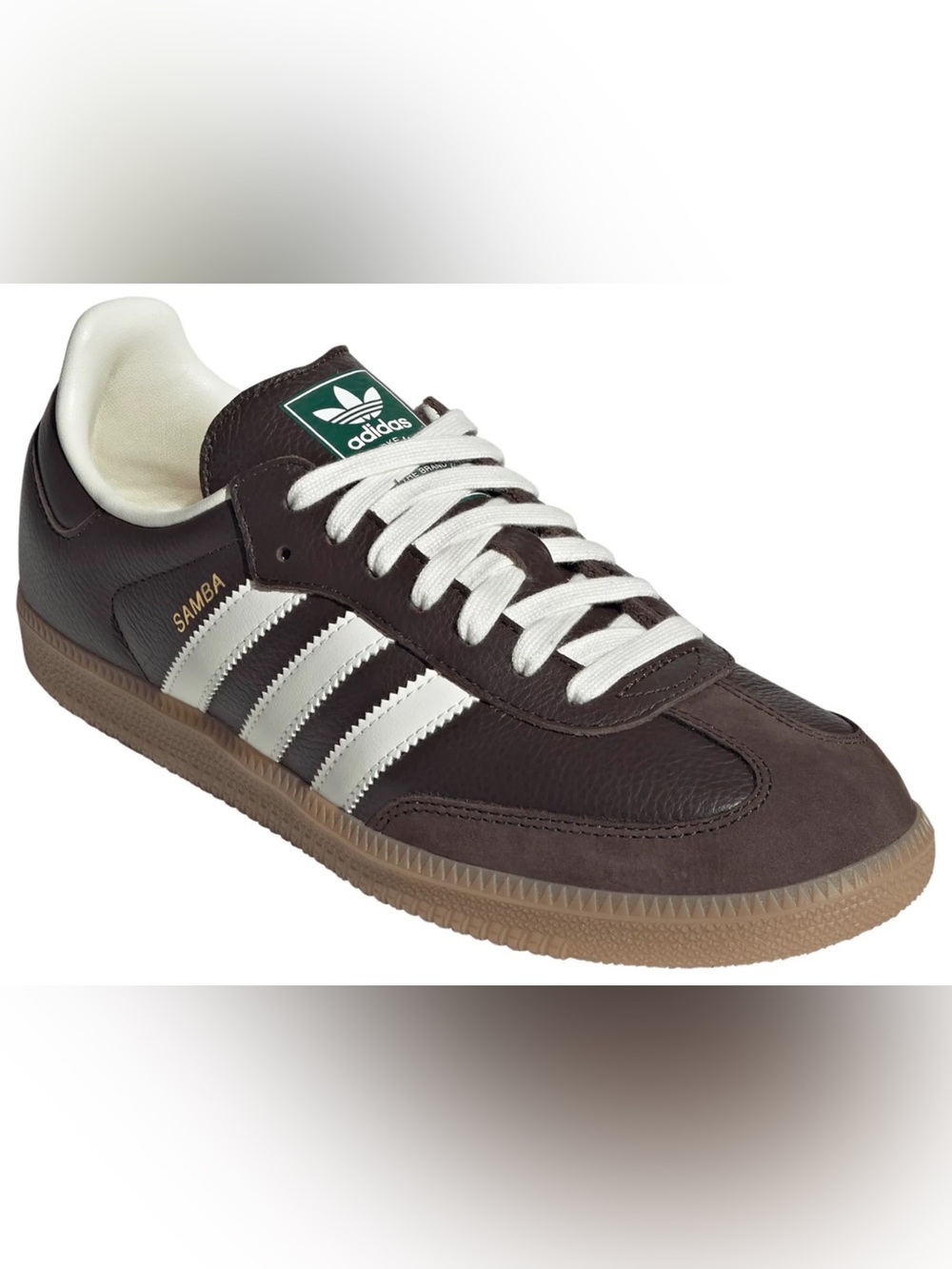 adidas Samba OG Sneakers — Brown/White